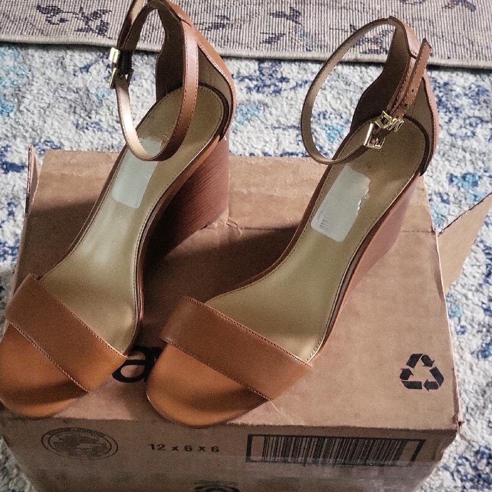 MICHAEL Michael Kors Tan Wedges